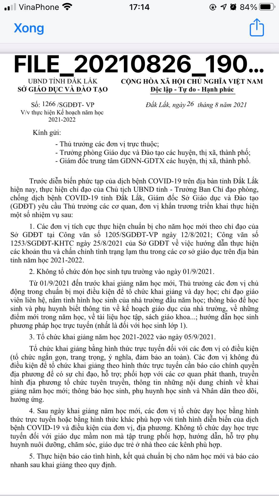 THÔNG BÁO KẾ HOẠCH DẠY HỌC ỨNG PHÓ VỚI DỊCH BỆNH COVID-19 (trực tuyến)